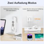 EROIZNY Steckdosenleiste 6in1 mit USB-C PD 20W – Kompakt für Reisen & Büro – Bild 5