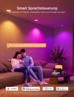 Govee RGBWW LED-Einbaustrahler 4er Set, 850lm, 2700K-6500K – Smart Deckenspots mit Matter & Alexa – Bild 3