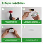 HOMEOW 20er Set LED Einbaustrahler 230V 7W – Dimmbar in 3 Farbtemperaturen für Badezimmer – Bild 7