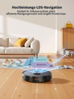 Airzeen Q10 Pro Saugroboter 8000Pa mit Wischfunktion & Absaugstation – LiDAR Navigation – Bild 3