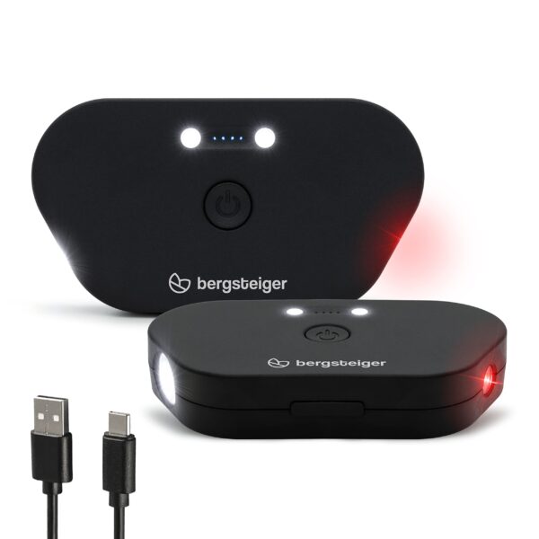 Bergsteiger LED Kinderwagenlicht 360° – USB-Akku Beleuchtung für sicheres Fahren
