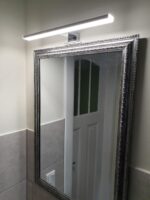 Azhien LED Spiegelleuchte 40cm 10W 820lm Kaltweiß – Badezimmerleuchte IP44 mit 3in1 Montage – Bild 12