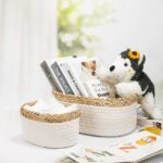 Sosayet Aufbewahrungskorb-Set 4er Baumwollseil – Handgeflochtene Organizer für Kinderzimmer – Bild 2