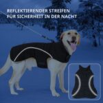 HEYWEAN Wintermantel für Hunde wasserdicht mit Fleece – Warme Hundejacke für kleine bis grosse Hunde – Bild 5