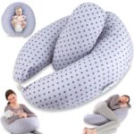 Chilling Home XXL Stillkissen 2 in 1 – Schwangerschaftskissen & Seitenschläferkissen Blau