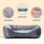 Nobleza Hundebett 87x77cm mit rutschfester Unterseite – Superweich & waschbar für grosse Hunde – Bild 2