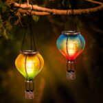 IEEILULU 2er Set Solar-Heissluftballon mit Flammeneffekt – Gartendeko für Aussen