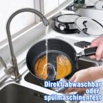 CUSIMAX Elektrisches Fondue-Set 1300W – 2L Antihaft-Topf mit 8 Gabeln & Zubehör – Bild 8