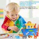 Arche Noah Holzspielzeug – Montessori Lernspiel & Taufgeschenk für Kleinkinder – Bild 5