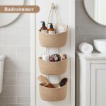 TeoKJ 3-stöckiger Hängekorb aus Baumwollseil – Wandorganizer für Tür & Badezimmer – Bild 7