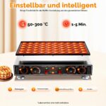 ROGONPDK Mini Dutch Pancake Maker für 50 Poffertjes – 1800W Profi-Pancakemaschine – Bild 5