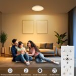 ToyGlee LED Deckenlampe 18W dimmbar mit Fernbedienung – Warmweiss bis Kaltweiß für alle Räume – Bild 4