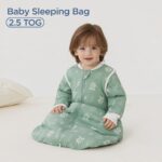 Duomiaomiao Baby Schlafsack 2,5 Tog mit abnehmbaren Ärmeln – Winterschlafsack aus 100% Baumwolle – Bild 3
