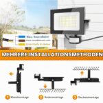 papasbox 100W LED Strahler mit Bewegungsmelder & Lichtsensor – IP66 Aussenstrahler für Garten & Garage – Bild 8