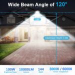 100W LED Strahler Aussen 10000LM Kaltweiß – Superheller Fluter mit IP66 für Garten & Garage – Bild 4