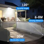 Peasur Solarleuchte mit Bewegungsmelder 368LED – IP65 Aussenleuchte für Garten & Terrasse, 2er Set – Bild 7