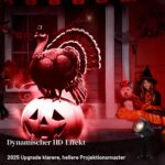 Weewooday 3D Projektor mit 12 HD-Filmen – Weihnachts- & Halloween-Deko mit Fernbedienung – Bild 7