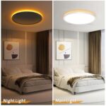 NEEMOSI LED Deckenleuchte 24W dimmbar mit Fernbedienung & Timer – Ø29,5cm für jeden Raum – Bild 3