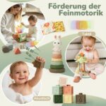 Auezona 5-in-1 Montessori Spielzeug ab 6 Monate – Sensorik & Motorik Lernset – Bild 7