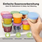 KeaBabies 12er-Pack Babybrei Glasbehaelter 120ml – Leckfrei & Mikrowellengeeignet – Bild 4