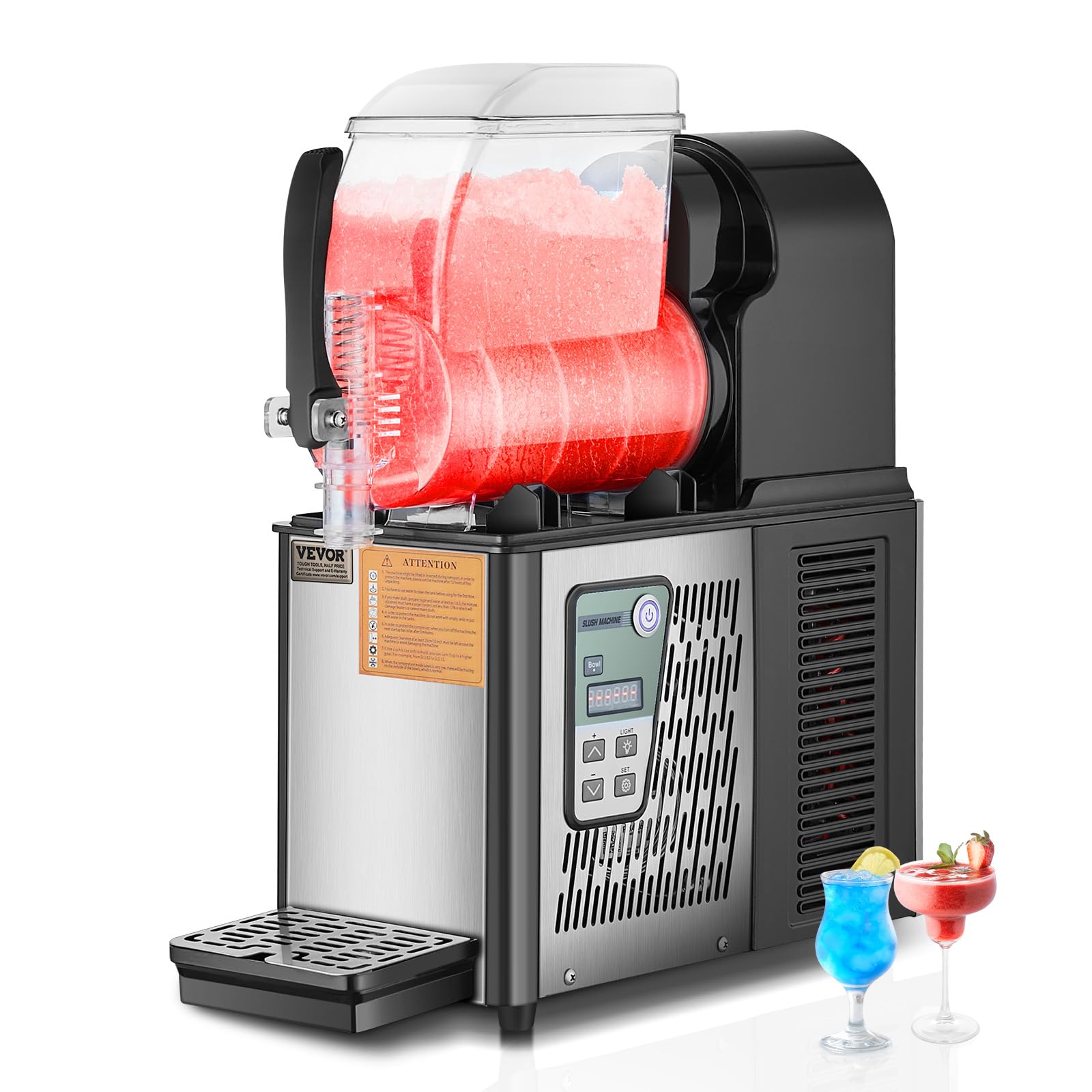 VEVOR Slusheis-Maschine 4L Edelstahl – Profi-Getränkefrostgerät für Gastronomie
