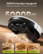 Vexilar W8 Saugroboter mit Wischfunktion – 5000Pa Saugkraft & 130 Min Laufzeit – Bild 2