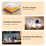 BOIFUN Babyphone 2026 mit Kamera – 5" 2K Display, WLAN-App & 360° Auto-Tracking – Bild 3