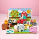 Melissa & Doug Blockables Bauernhof – 56-teiliges Holzbaustein-Set für Kinder ab 2 Jahren – Bild 2