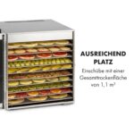 Klarstein Captain Jerky 110 Dörrautomat – 1000 W Dörrgerät mit Edelstahl für Obst, Gemüse & Fleisch – Bild 4