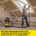 KÄRCHER Nass-/Trockensauger WD 6 P S V-30/8 – 1.300 W mit 8 m Kabel & Flachfaltenfilter – Bild 2
