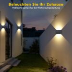 ILIKEPOW 4er Set Solar Wandleuchten mit 240° Abstrahlwinkel – Warmweiss 3000K für Garten & Terrasse – Bild 7