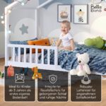 Bellabino Bia Hausbett 90x200 cm – Montessori Kinderbett aus Massivholz mit Rausfallschutz – Bild 4