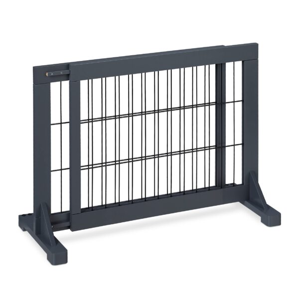 Relaxdays Absperrgitter ausziehbar 56x70-108 cm – Schutzgitter für Treppen & Türen