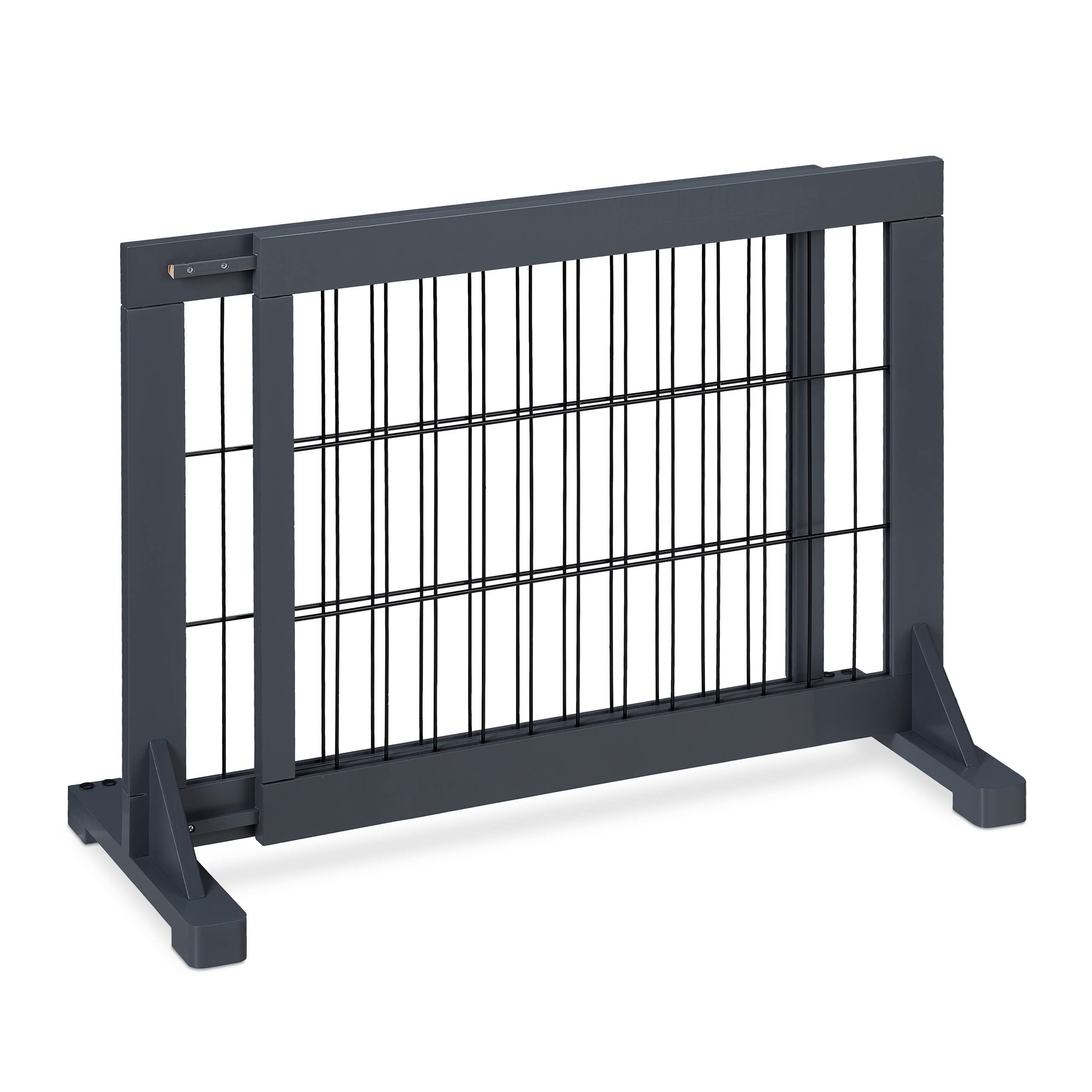 Relaxdays Absperrgitter ausziehbar 56x70-108 cm – Schutzgitter für Treppen & Türen
