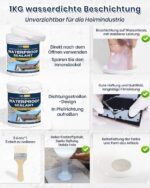 TUFINEIN Wasserdichte Beschichtung 1kg – Transparente Universalabdichtung für Innen & Aussen – Bild 6