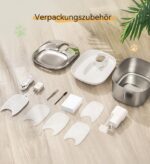 WILKIEE Katzenbrunnen Edelstahl 4.1L Kabellos – intelligenter Trinkbrunnen mit Sensor & 4000mAh – Bild 10