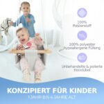 Cateam Babyschaukel Holz mit 5-Punkt-Sicherheitsgurt – Hängeschaukel für Innen & Aussen – Bild 2