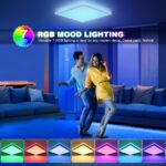 LEZOE 24W RGB LED Deckenleuchte 2400lm Dimmbar – Farbwechsel & Fernbedienung für alle Räume – Bild 3