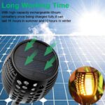 4er Set Solarlampen mit 96 LED & Flammeneffekt – Automatische Gartenbeleuchtung IP65 wasserdicht – Bild 3