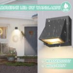 BENMA 8W LED Wandlampe 4er Set – IP65 Innen/Außen, Warmweiß 3000K, Grau – Bild 3