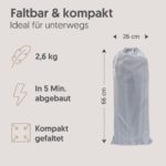 Interbaby Bettgitter 70 cm – Rausfallschutz klappbar für Kinderbetten 90–180 cm – Bild 3