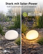 goobay LED Solarstein 2er-Set 24cm RGB – 10 Leuchtmodi für Garten & Terrasse – Bild 4