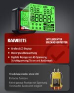 KAIWEETS Stromkreisfinder-Set mit LCD-Display – Steckdosentester & RCD-Prüfung für Elektriker – Bild 5