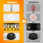 2er Set FLSEPAMB Solarlaterne mit Warmweiss – Automatische Gartenbeleuchtung IP65 wasserdicht – Bild 6