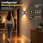 KuflooQ 2er Set LED Wandleuchte mit Bewegungsmelder & Fernbedienung – Dimmbar USB-Aufladbar – Bild 2