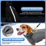 SlowTon Winter-Hundemantel mit Polarfleece & reflektierenden Streifen – Wasserdicht für kleine bis mittlere Hunde – Bild 4