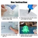 Qoolife Solar Pool Leuchte Oktopus – 16 WRGB Farben mit Fernbedienung & IP68 Wasserdicht, 2er Pack – Bild 6
