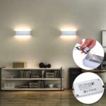Lightsjoy 16W LED Wandleuchte Up-Down 32cm Silber – Warmweiss IP44 für Innen – Bild 3