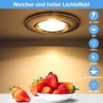 HiBay 4er LED Einbaustrahler Set GU10 5W Warmweiss – Energiesparend für Wohnräume – Bild 5