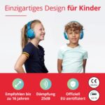 Alpine Muffy Gehörschutz für Kinder – 26 dB Lärmschutz mit verstellbarem Kopfband in Blau – Bild 2